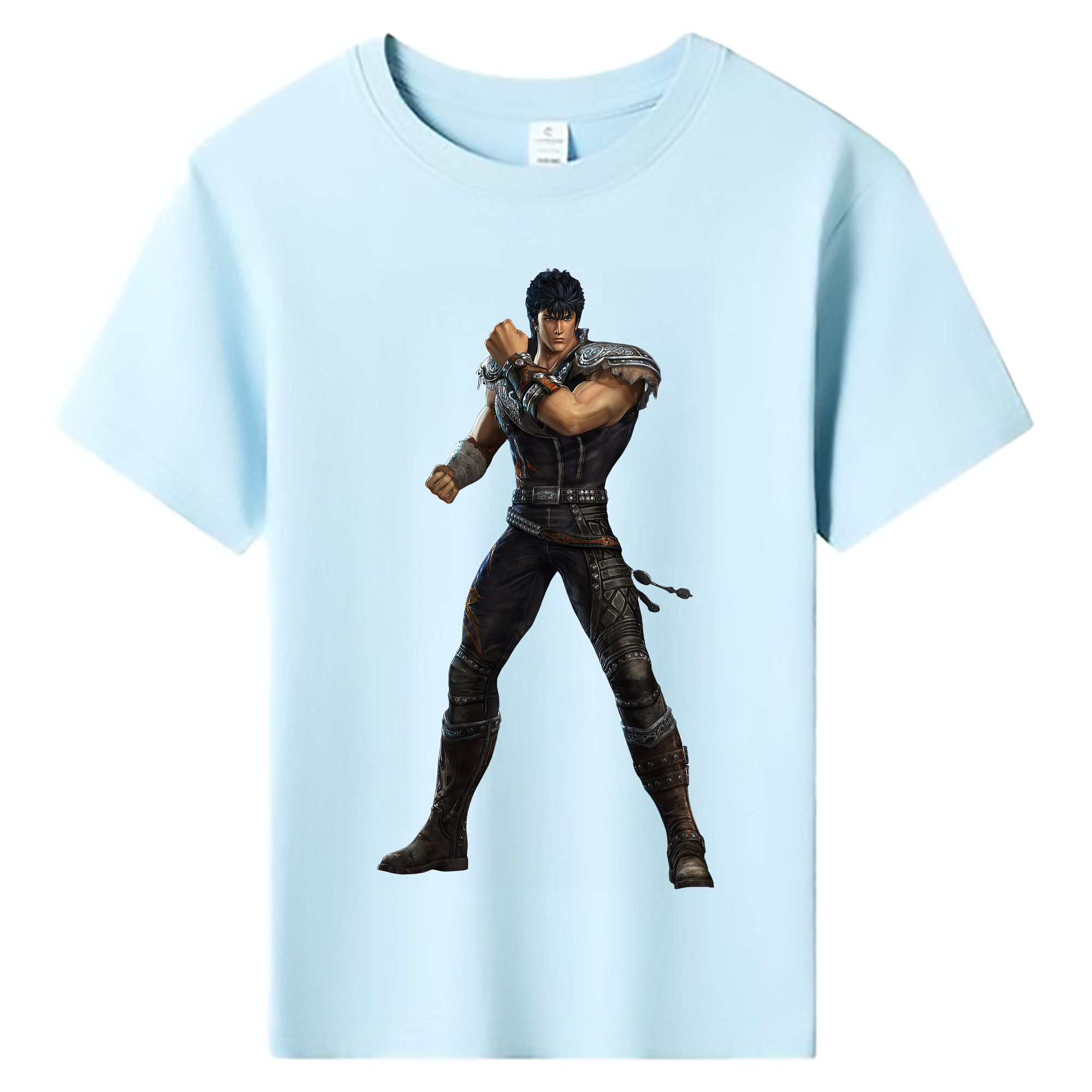 （画像用） 北斗の拳 Fist of the North Star 綿100％キッズTシャツ（フロントプリント）
